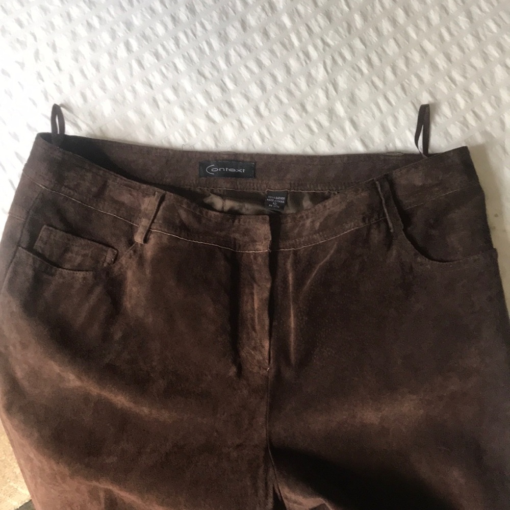 Vintage Brown Leather pants from Context brown